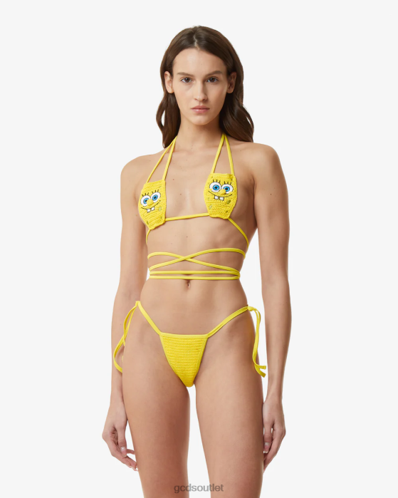 Women GCDS Spongebob Bikini Yellow 0FVX474
