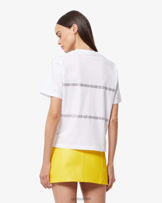 Women GCDS Bling T-Shirt White 0FVX355