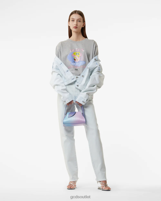Women GCDS Spongebob Venus T-shirt Grey 0FVX361