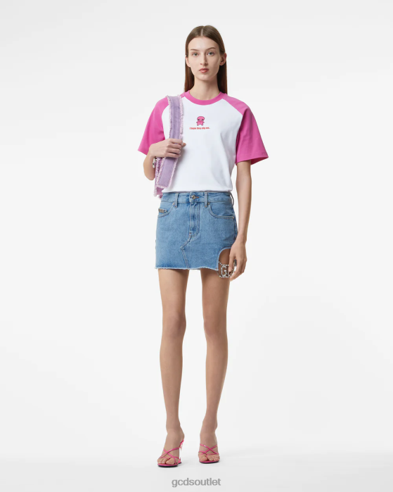 Women GCDS Wirdo T-shirt White 0FVX363