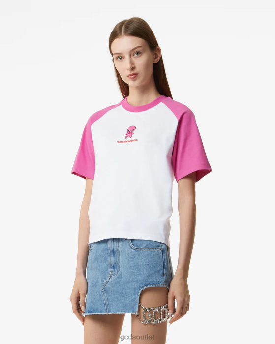 Women GCDS Wirdo T-shirt White 0FVX363