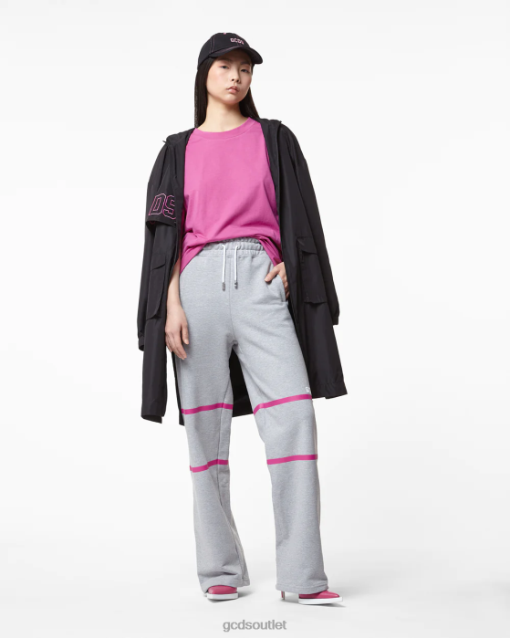 Women GCDS Low Band Logo Sweatpants Grey 0FVX453