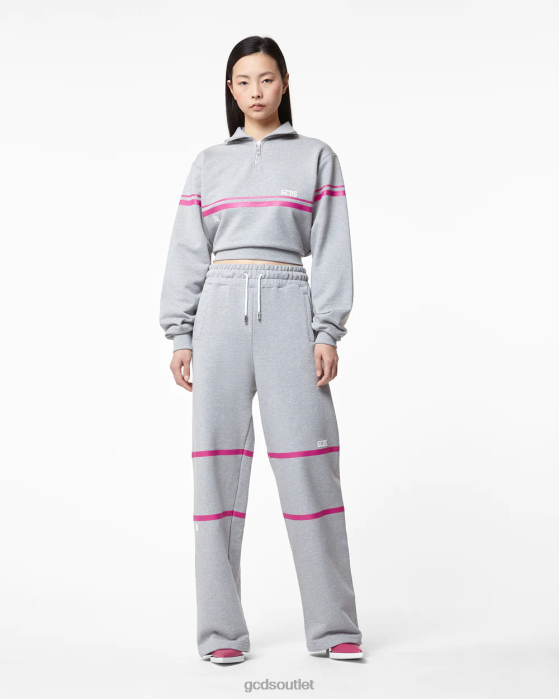 Women GCDS Low Band Logo Sweatpants Grey 0FVX453