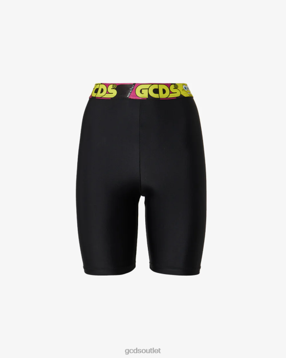 Women GCDS Spongebob Cyclist Black 0FVX462