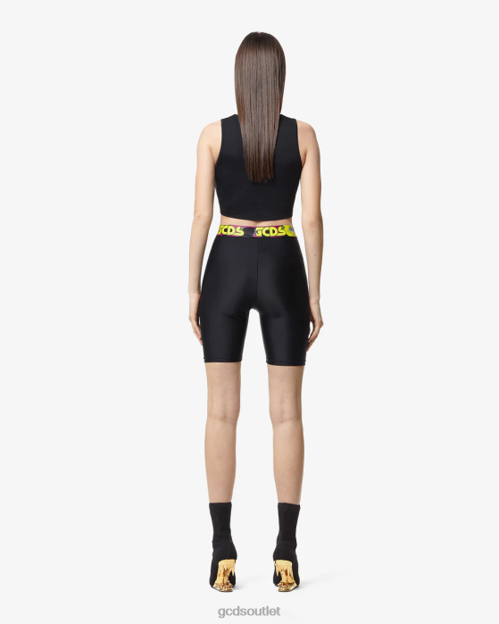 Women GCDS Spongebob Cyclist Black 0FVX462