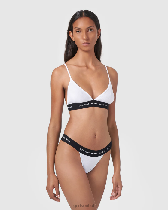 Women GCDS Wear basic bra White 0FVX469