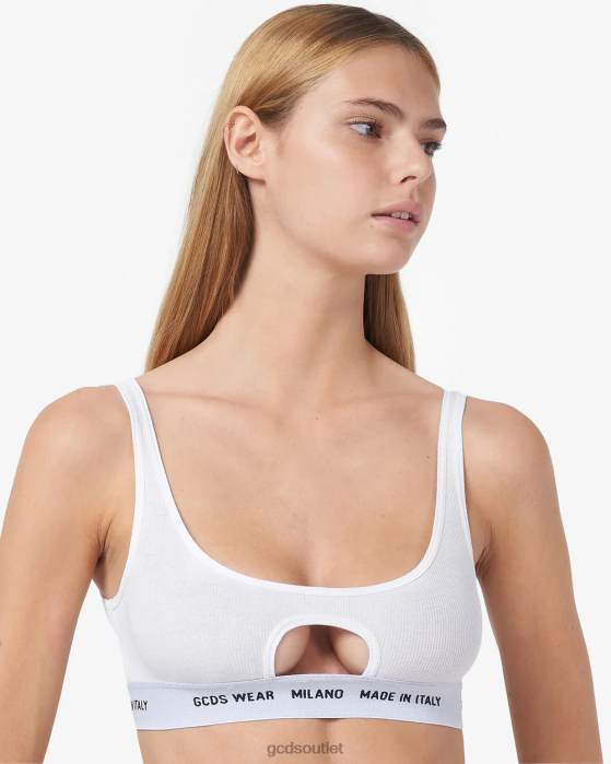 Women GCDS Wear oblo bra White 0FVX471