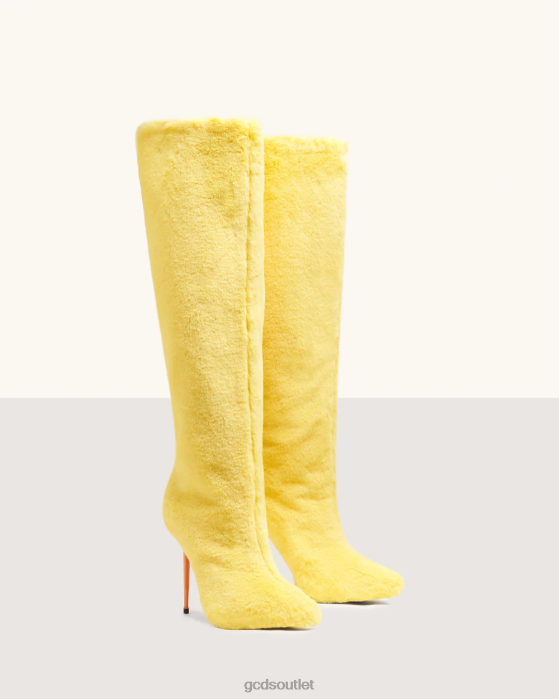 Women GCDS Fur boots Yellow 0FVX567