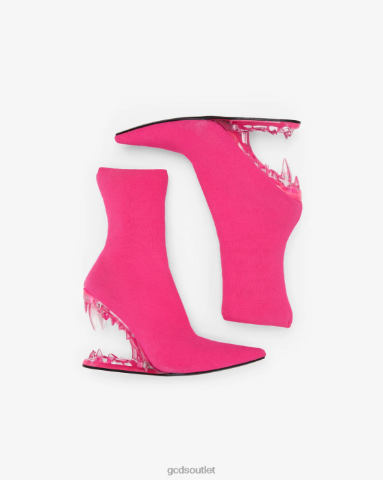 Women GCDS Morso Ankle Boots Fuchsia 0FVX492