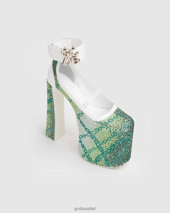 Women GCDS Crystal divine heels Green 0FVX560