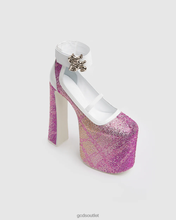Women GCDS Crystal divine heels Pink 0FVX557